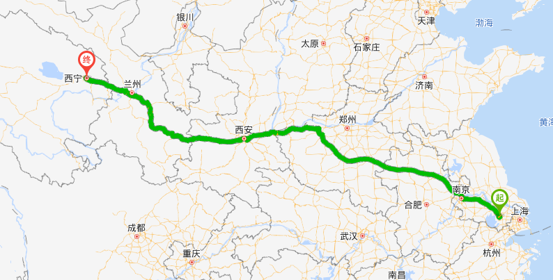 無錫到西寧物流專線行駛路線